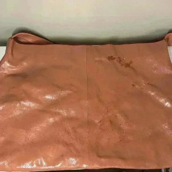 Free People patent perfect carryall bag in pink. thick strap patent leather - Picture 8 of 15